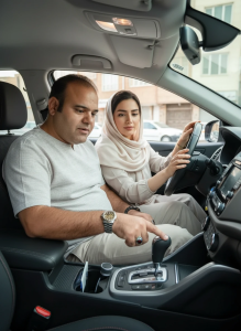 آموزش رانندگی بانوان با ماشین اتومات در تهران